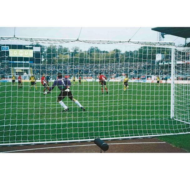 Filets de buts foot à 11 biodégradables Trapézoîdale