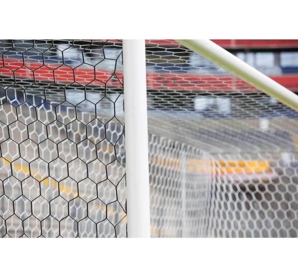 Filets de buts foot à 11 en bi-faces télégéniques blanc/noir