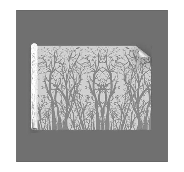 Film décoratif dépoli à arbres - Laize 152