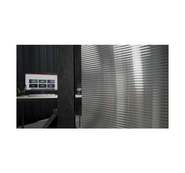 Film décoratif strié STR06 Rouleau de 5 m - Reflectiv