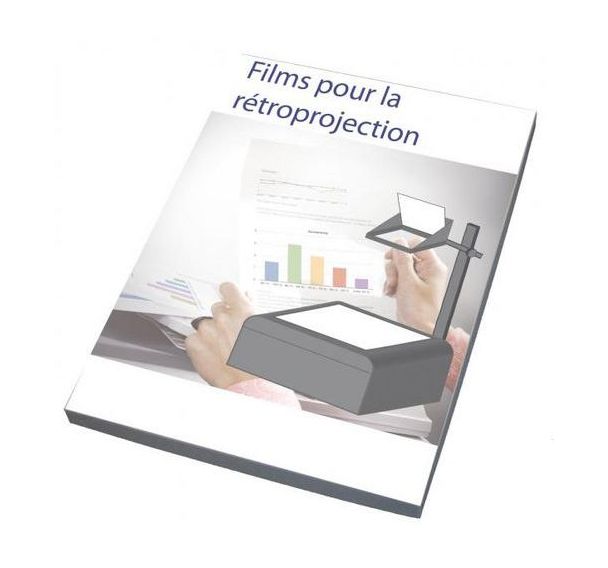 Film polyester pour rétroprojection  pour imprimante laser (Boite de 100)