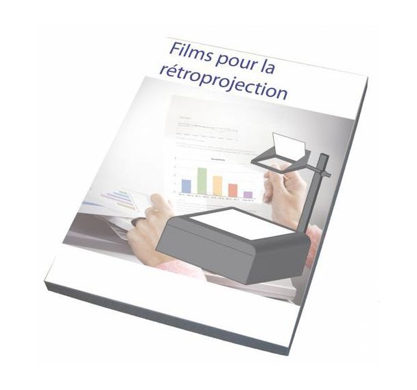 Film polyester pour rétroprojection pour photocopieur A4 (Boite de 100)