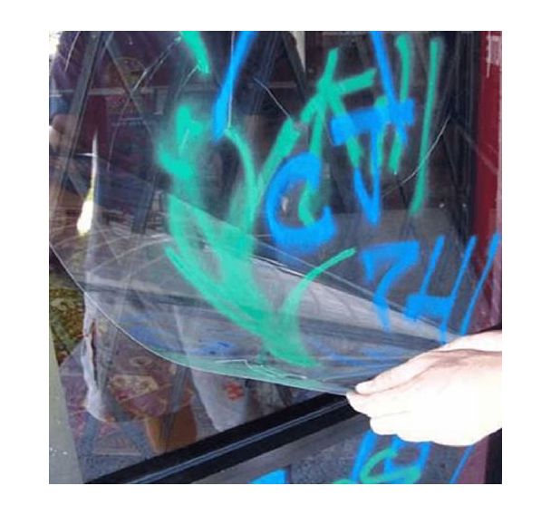 Film sécurité anti-graffitis 125 microns - Luminis