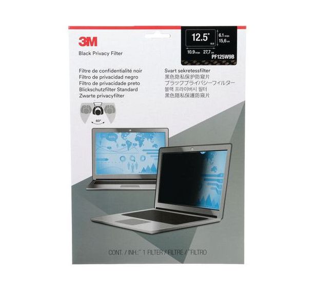 Filtre de confidentialité noir pour ordinateur portable de 12,5'' à 24''