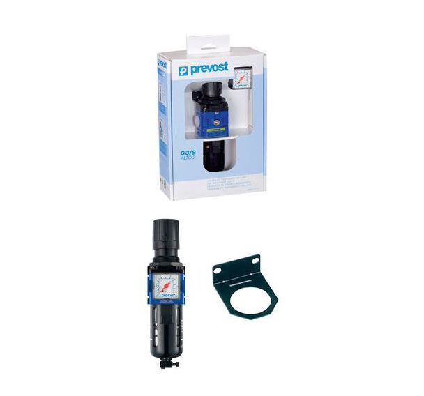 Filtre régulateur avec manomètre et fixation