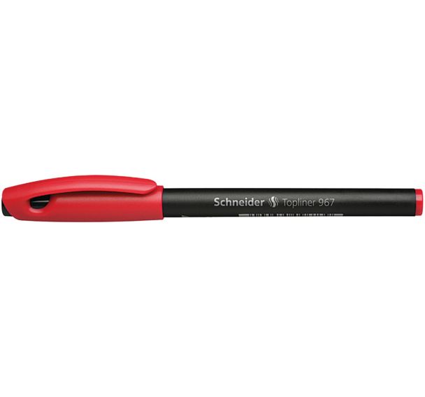 Fineliner - Topliner 967 - 0,4mm - noir/rouge - Schneider