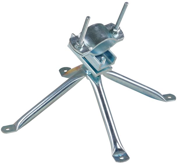 Fixation de miroir par rotule à 4-points sur mur ou poteau