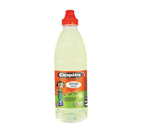 Flacon 1 litre colle gel végétale super épaisse Biogel Ecole