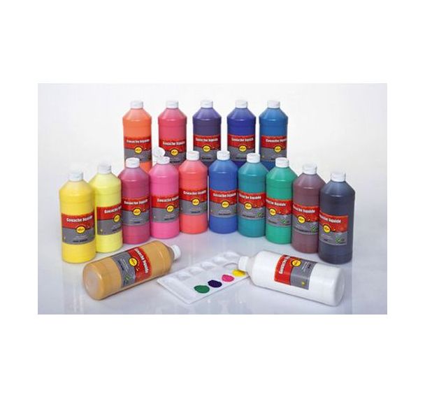 Flacon 1 litre gouache avec bec verseur - Pichon