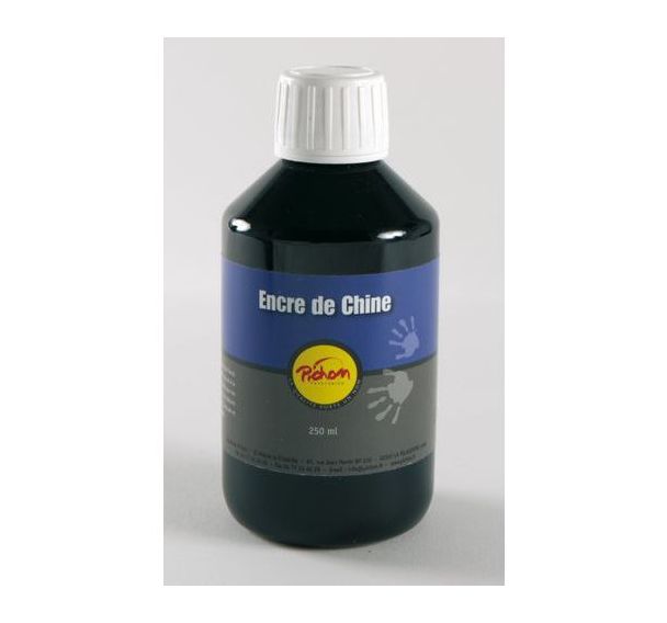 Flacon 250 ml encre de chine noire pichon