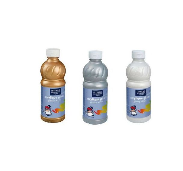 Flacon 500 ml, couleurs acryliques glossy - Lefranc Bourgeois