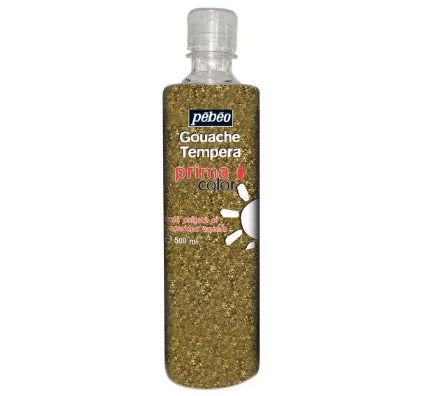 Flacon 500 ml vernis à paillettes PEBEO.