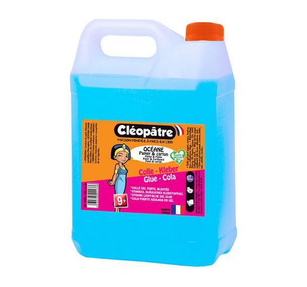 Flacon 5 litres colle océane bleue