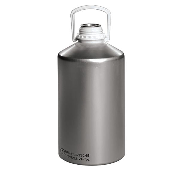 Flacon aluminium avec bouchon vissant – 625 à 12 500 ml