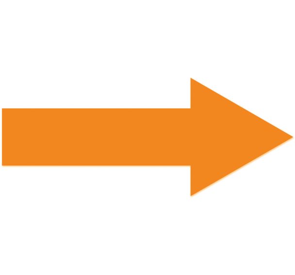 Flèche adhésive de marquage au sol LeanStripe - Orange - Ergomat