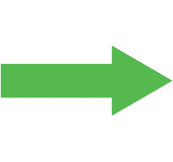 Flèche adhésive de marquage au sol LeanStripe - Vert - Ergomat