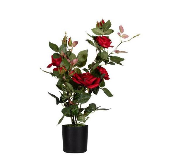 Fleur artificielle rose rouge 54 cm-