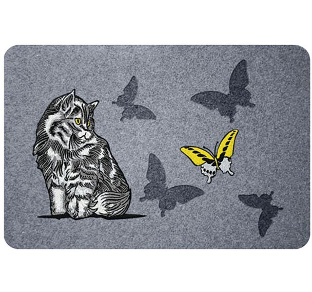 Flock estampes chat 40x60cm