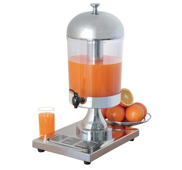 Fontaine à Jus de fruits en inox 8L transparent