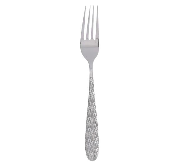 Fourchette Acier Inox, Ep. 2,5 mm, motif sur le manche-Jean Dubost