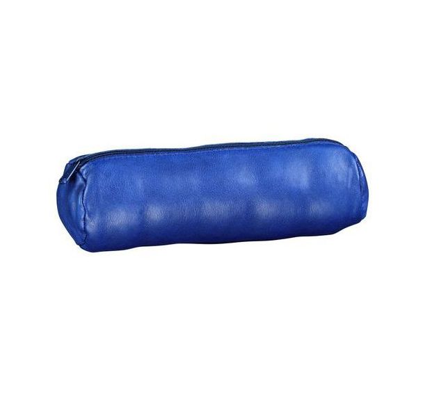 Fourre-Tout Rond Elba Cuir Teinte Encre - (Pcb 12)