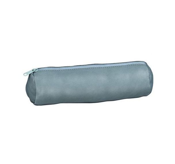 Fourre-Tout Rond Elba Cuir Teinte Gris Souris - (Pcb 12)