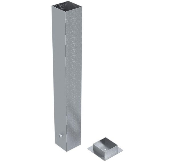 Fourreau pour but de basket carré de 140 x 140 mm acier galva l'unité