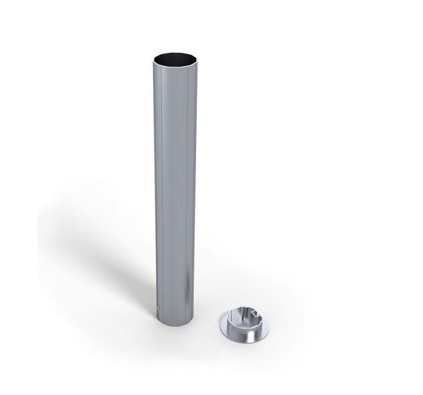 Fourreaux aluminium diamètre 90 avec couvercles - volley