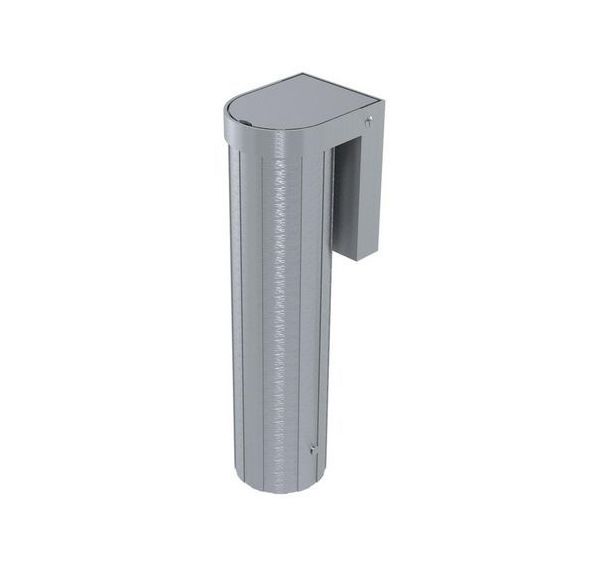 Fourreaux aluminium diamètre 90 avec couvercles encastrés