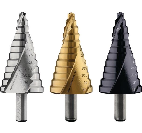 Fraise étagée, queue 3 pans, pour presse-étoupes