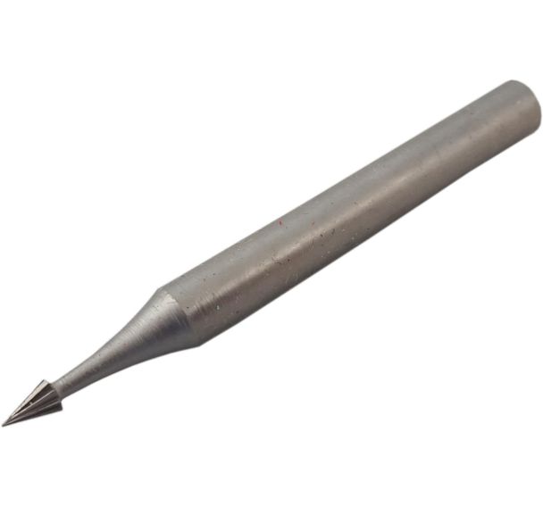 Fraise tige Ø6x40mm HSS à graver bout pointu - 3x4,5 mm