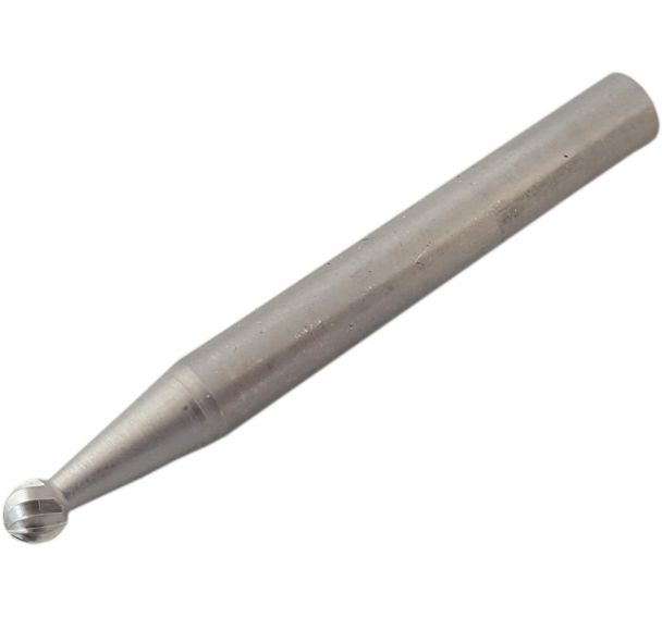 Fraise tige Ø6x55mm HSS spherique bout arrondi - 4x3 mm