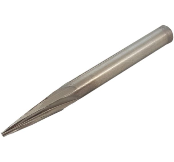 Fraise tige Ø6x60mm HSS conique bout pointu - 6x18 mm