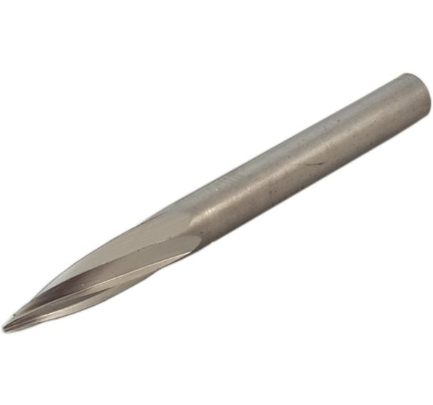 Fraise tige Ø6x60mm HSS ogive avec pointe aplatie - 6x18 mm