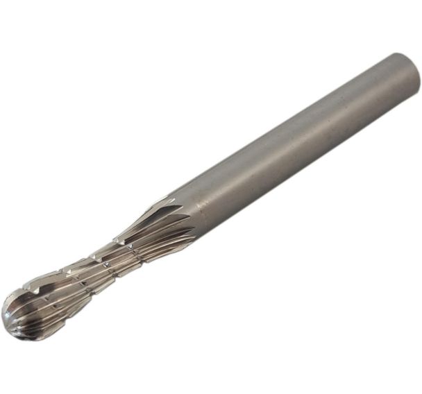 Fraise tige Ø6x60mm HSS spe batonnet bout arrondi - 6x20 mm