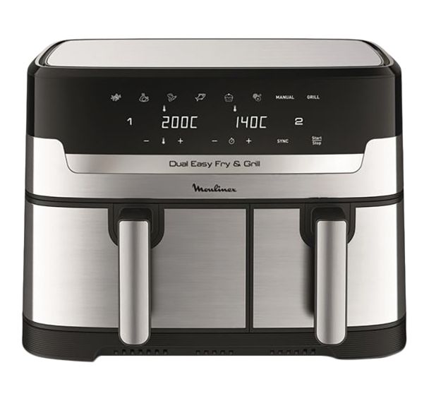 Friteuse à air chaud 8,3 L - Dual Easy Fry - Grill - EZ905D20 - Moulinex