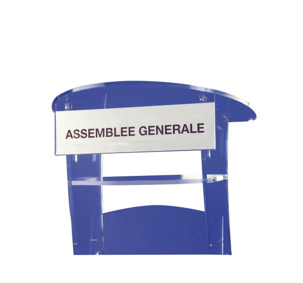 Fronton pour pupitre design - 57/13 cm