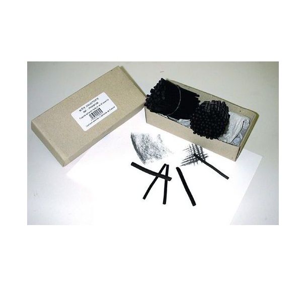 Fusain 6 cm diam: 6 à 8 mm (Boîte scolaire de 100)