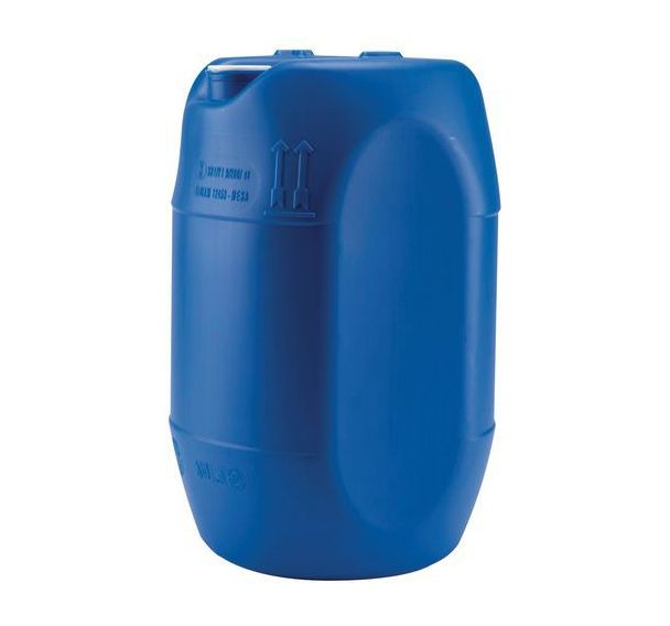 Fût 30L bleu rond à facettes et avec 2 bondes homologués