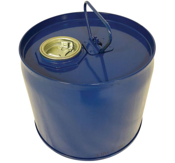 Fût 6L acier bleu avec bonde 2 vernis intérieur epoxy