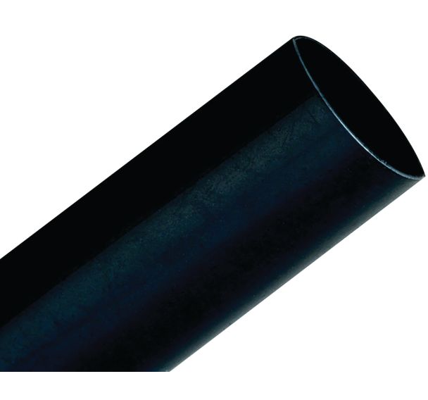 Gaine thermorétractable paroi fine adhésif 1m, 39/13 mm noire - 3 M