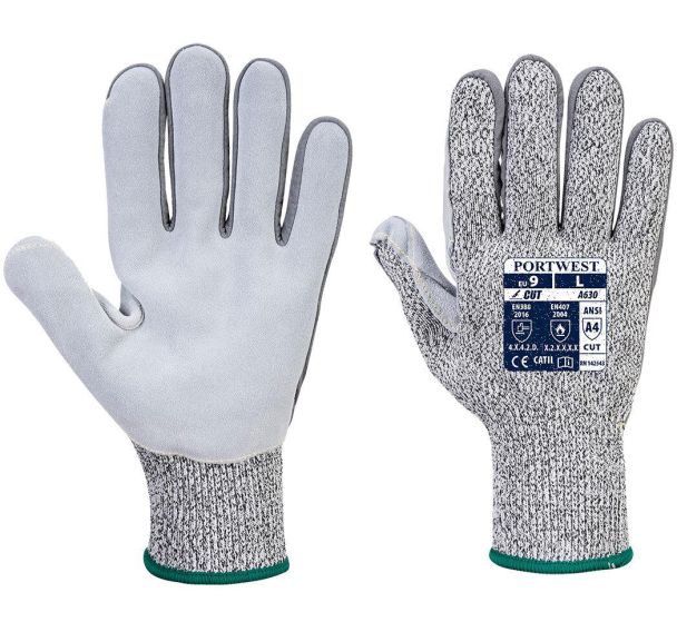 Gant anti-coupure Razor niveau D enduction cuir A630 - Portwest