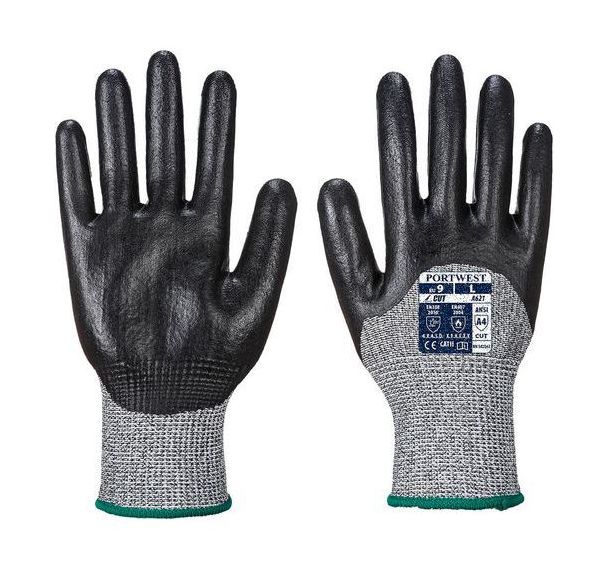 Gant anti-coupure niveau D enduit mousse nitrile 3/4 A621 - Portwest