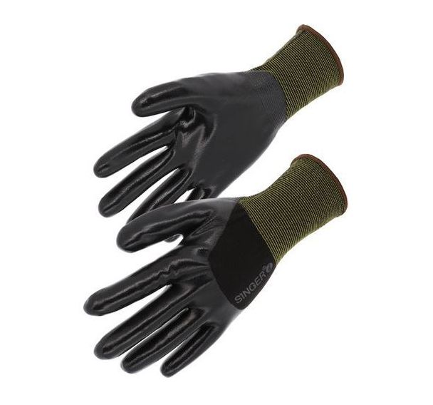 Gant de manutention enduction ¾ nitrile lisse NYM334 - Singer Safety