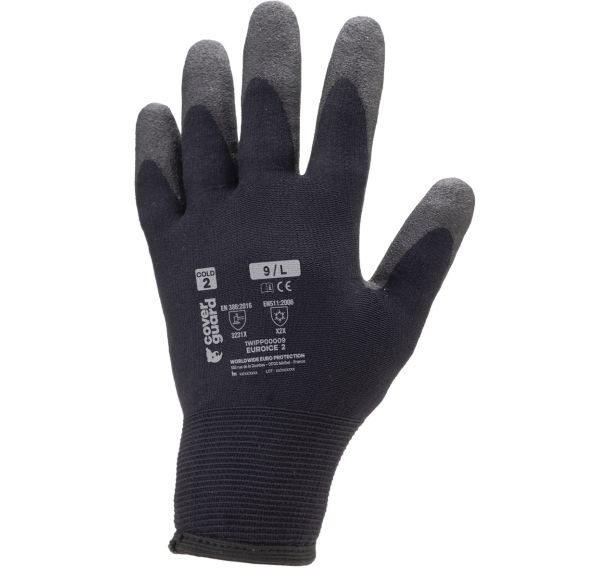 Gants EUROICE 2 - Polyamide 2 tricots HPT noir - Coverguard