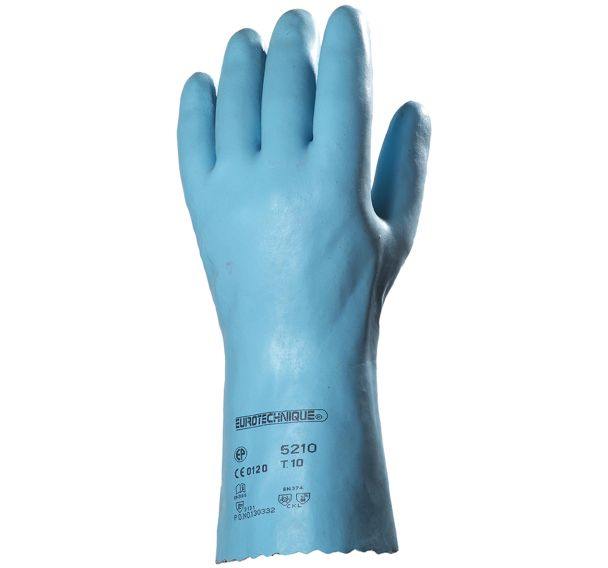 Gants Eurochem L5210 coton enduit latex bleu - Coverguard