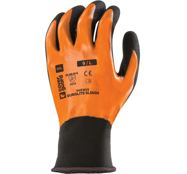 Gants Eurolite SL555N J15 Polyéthylène noir - Coverguard
