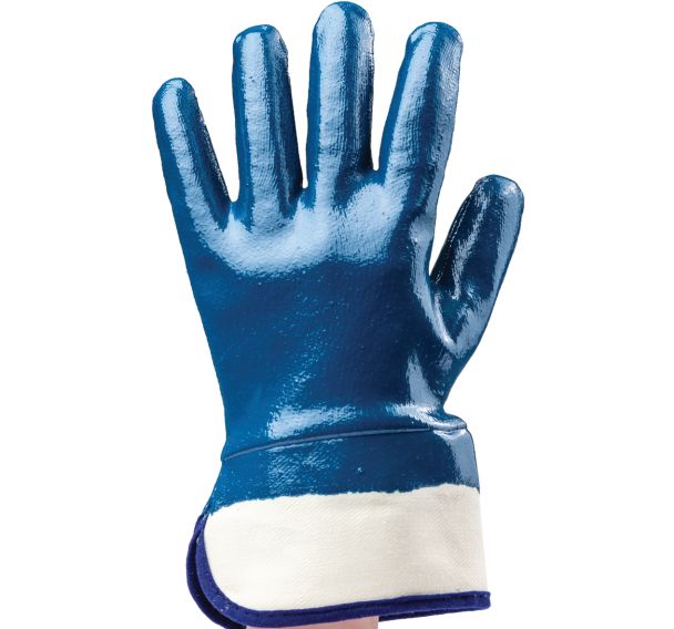 Gants Eurostrong 9620 coton enduit nitrile bleu - Coverguard