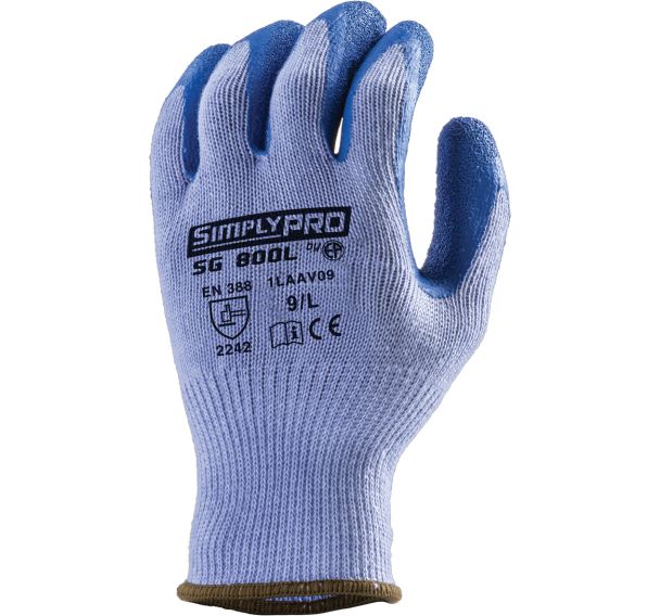 Gants Eurostrong SG800L J10 Polyéthylène bleu - Coverguard
