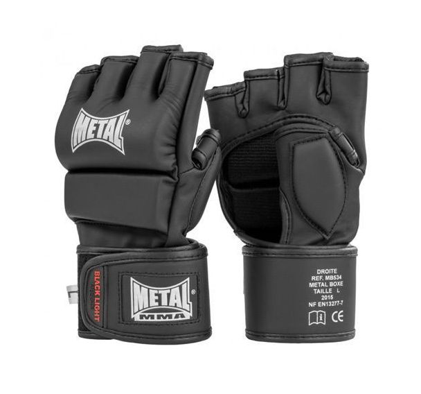 Gants MMA Métal Boxe Noir